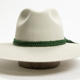 Nylon Braided Hat Band - Emerald