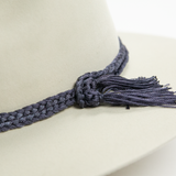 Nylon Braided Hat Band - Light Blue