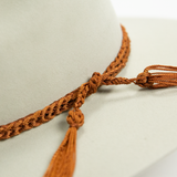 Nylon Cadeneta Hat Band - Rust