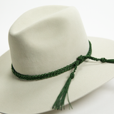 Nylon Cadeneta Hat Band - Emerald