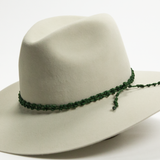 Nylon Knotted Hat Band - Emerald