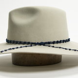 Nylon Knotted Hat Band - Navy