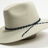 Nylon Knotted Hat Band - Navy
