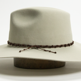 Nylon Knotted Hat Band - Brown