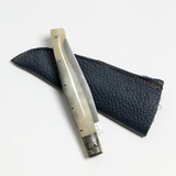 Enzo Alfano Pocket Knife - Black Leather Sheath