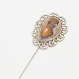 Mexican Opal Hat Stick Pin - Teardrop