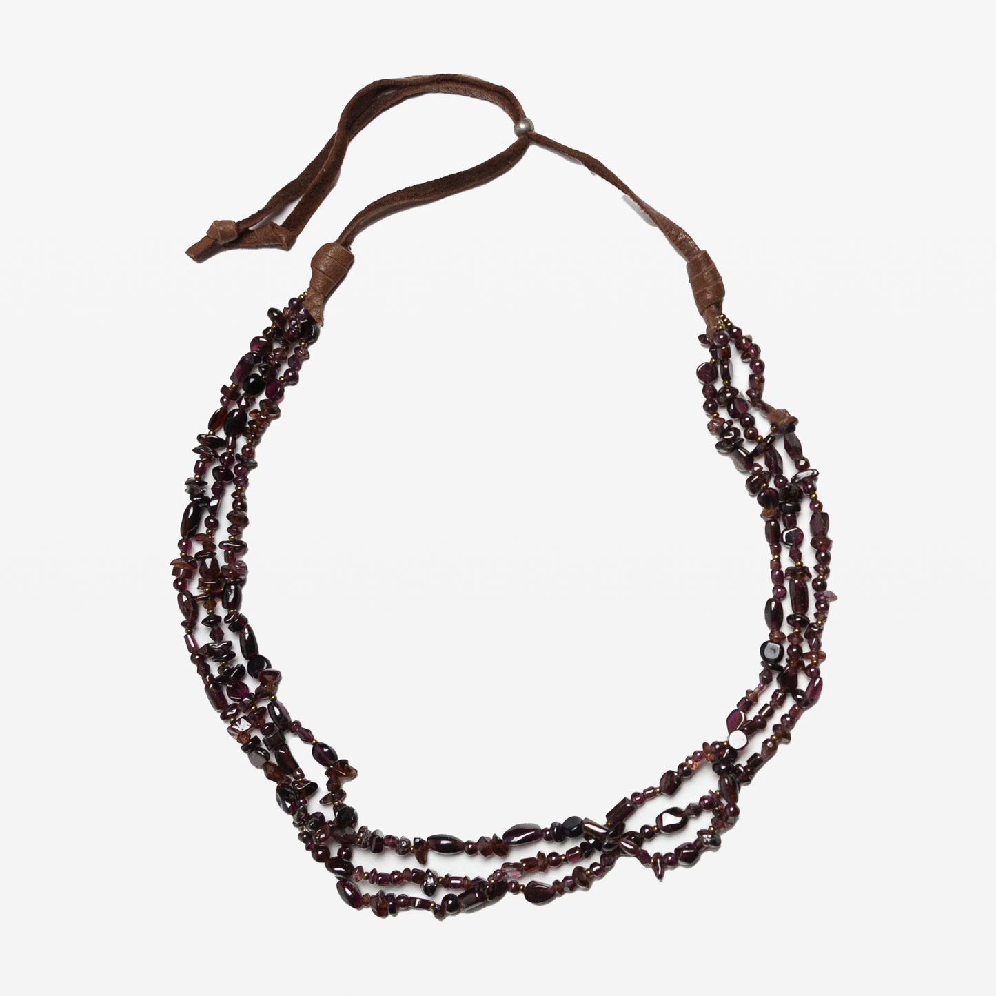 Garnet Beaded Hat Band