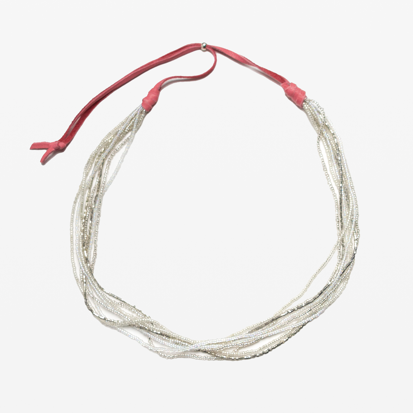 Skinny Clear Seed Bead Hat Band
