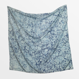 Mercedez Rex Silk Scarf - Indigo Stone