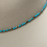 Turquoise Glass Hat Band