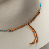 Turquoise Glass Hat Band