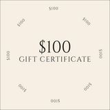 Digital Gift Certificate / $100