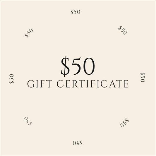 Digital Gift Certificate / $50