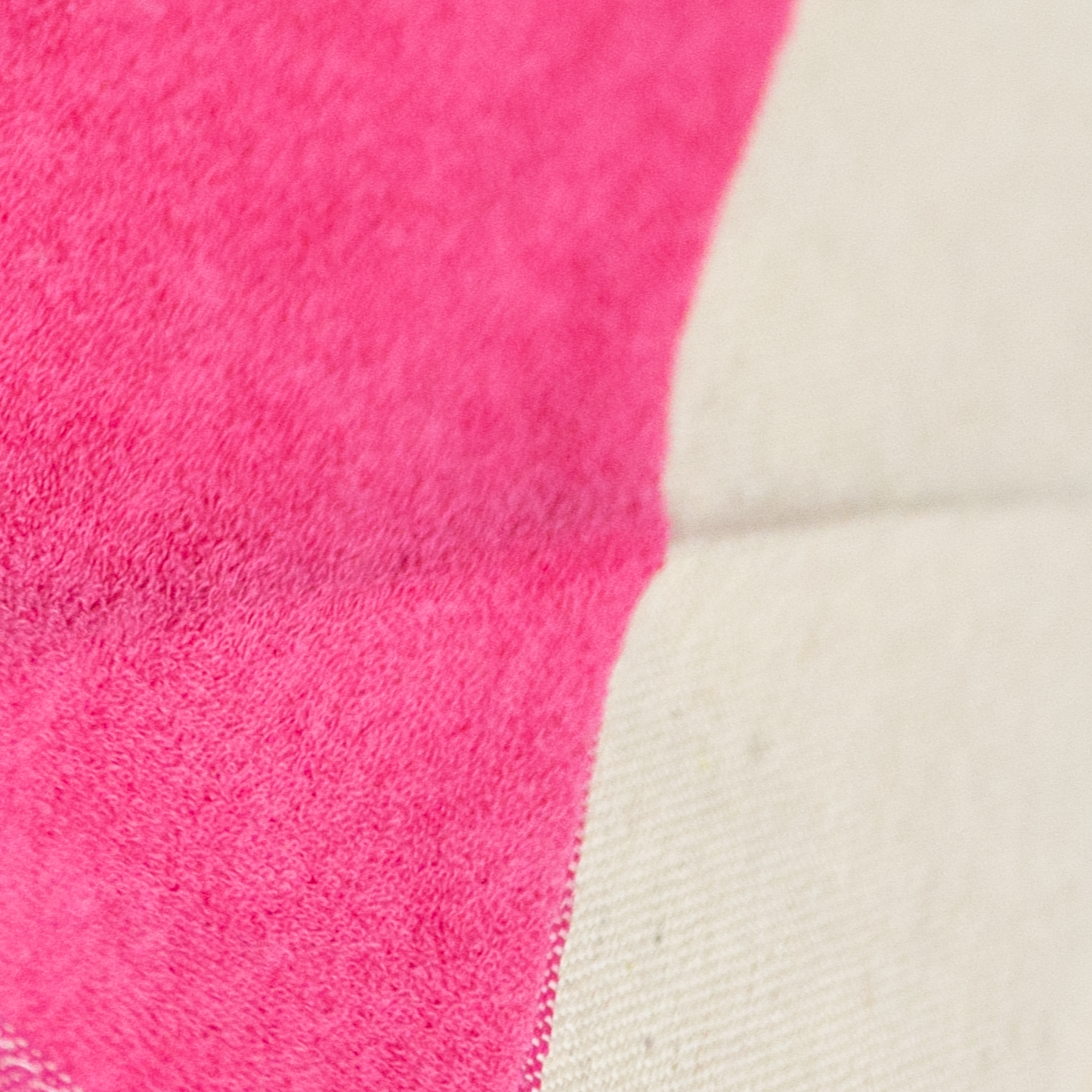 Terrycloth Lined Beach Towel - Tan/Pink