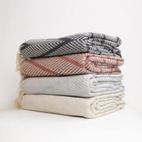 Provence Chevron Beach Towel - Cream