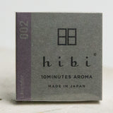 Hibi Incense 8 Match Box - Lavender