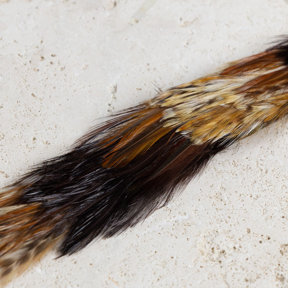 Feather Hat Band - Gold Rooster – Maufrais-Austin display picture 3