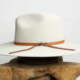 Leather Tie Hat Band - Light Brown