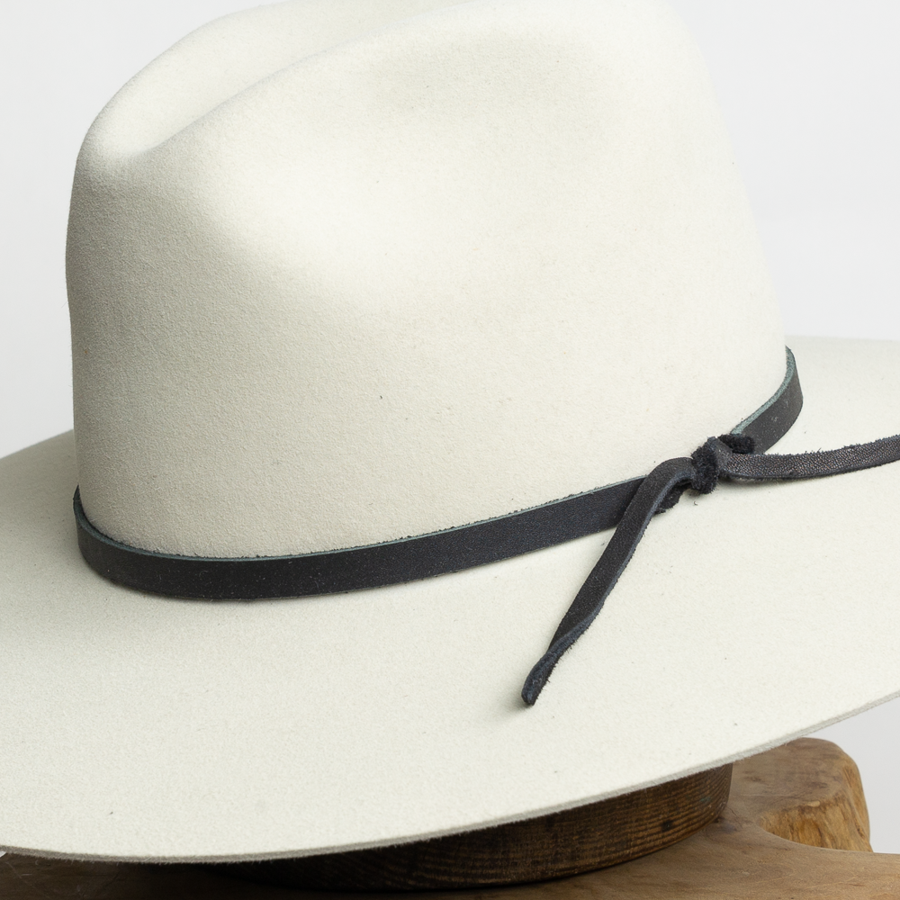 Leather Tie Hat Band - Black – Maufrais-Austin