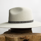 Beaded Stretch Hat Band - Silver
