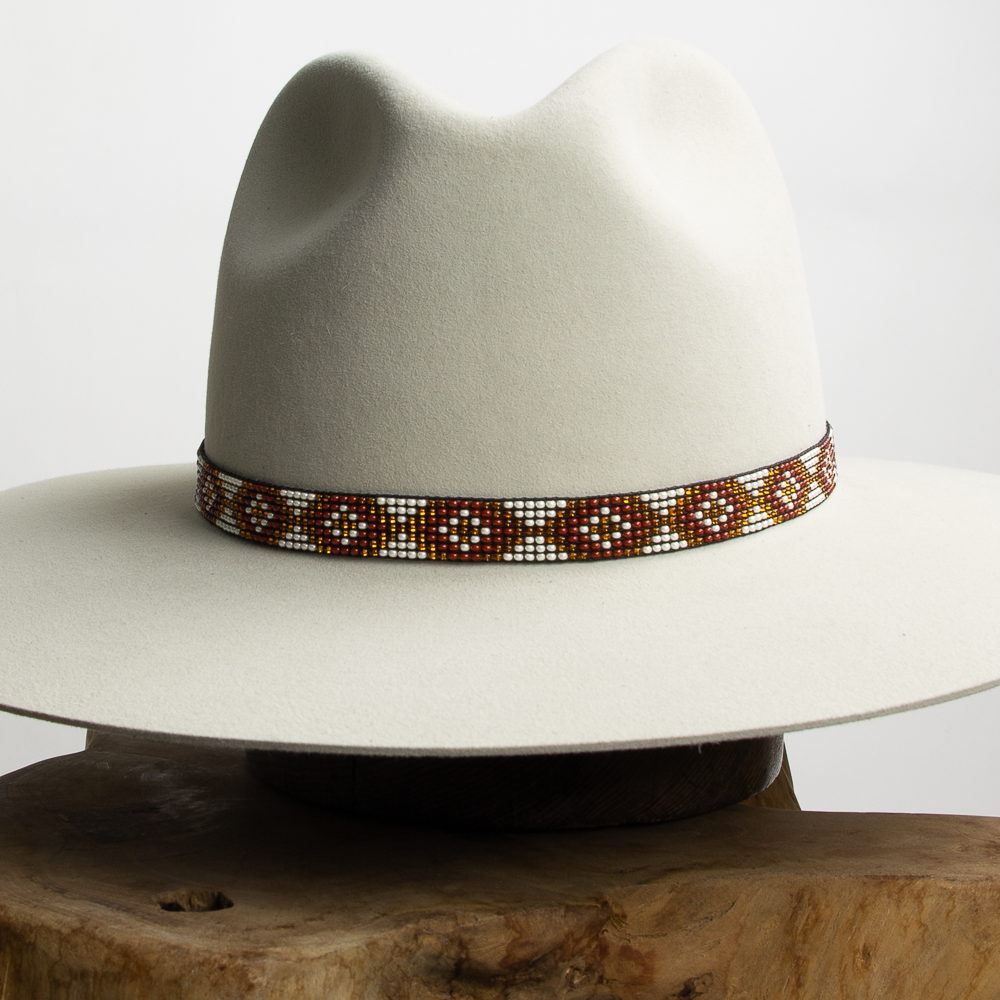 Beaded Stretch Hat Band - Gold