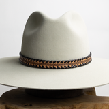 Whipstitch Leather Hat Band - Veg Tan
