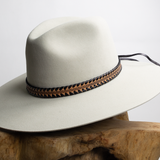 Whipstitch Leather Hat Band - Veg Tan