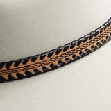 Whipstitch Leather Hat Band - Veg Tan