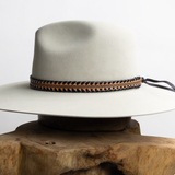 Whipstitch Leather Hat Band - Veg Tan