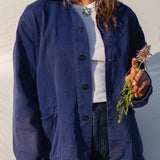 Kyoto Vintage Cotton Work Jacket in Indigo #2