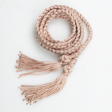 Nylon Braided Hat Band - Pink