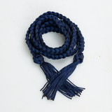 Nylon Braided Hat Band - Navy