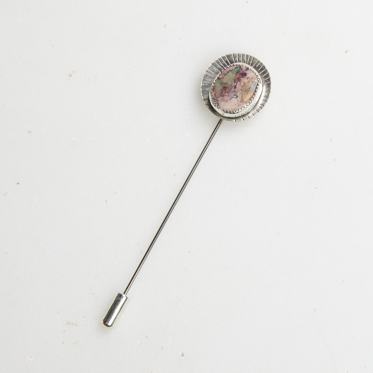 Mexican Opal Starburst Stick Pin