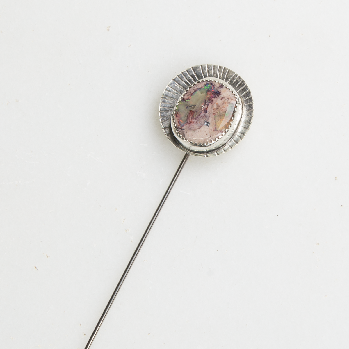 Mexican Opal Starburst Stick Pin