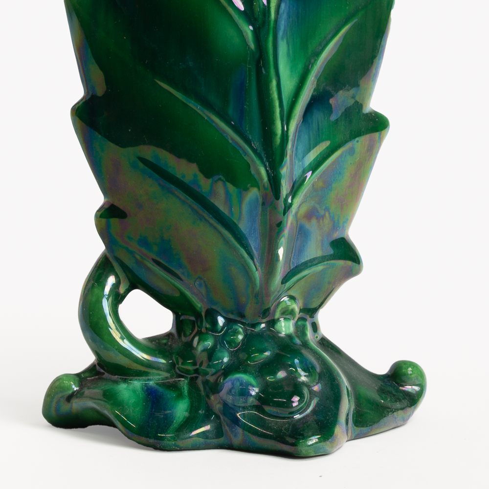 Royal Haegar Green Leaf Vase
