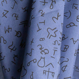 The Small ‘Bob Wire’ Wild Silk Rag - Blue Ranch Signs