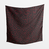 The Small ‘Bob Wire’ Wild Silk Rag - Black Ranch Signs