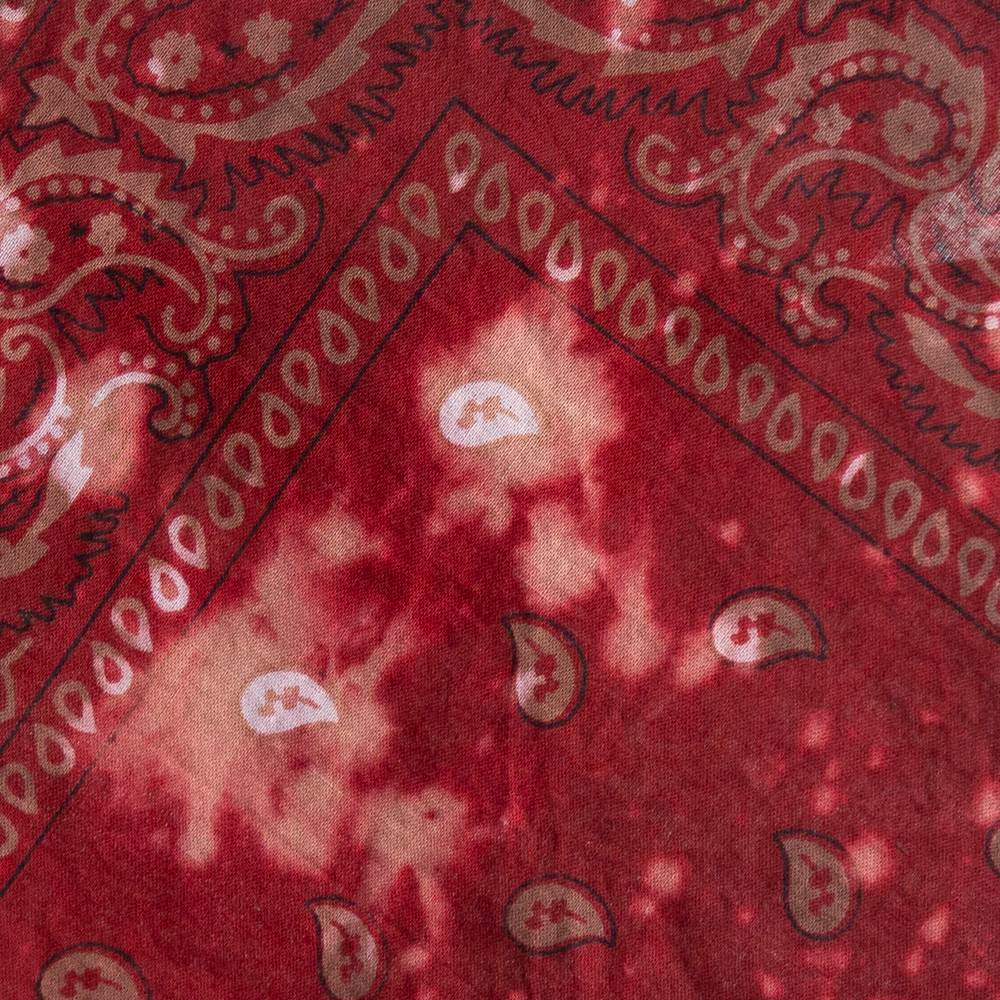 Stonewashed Cotton Bandana - Red