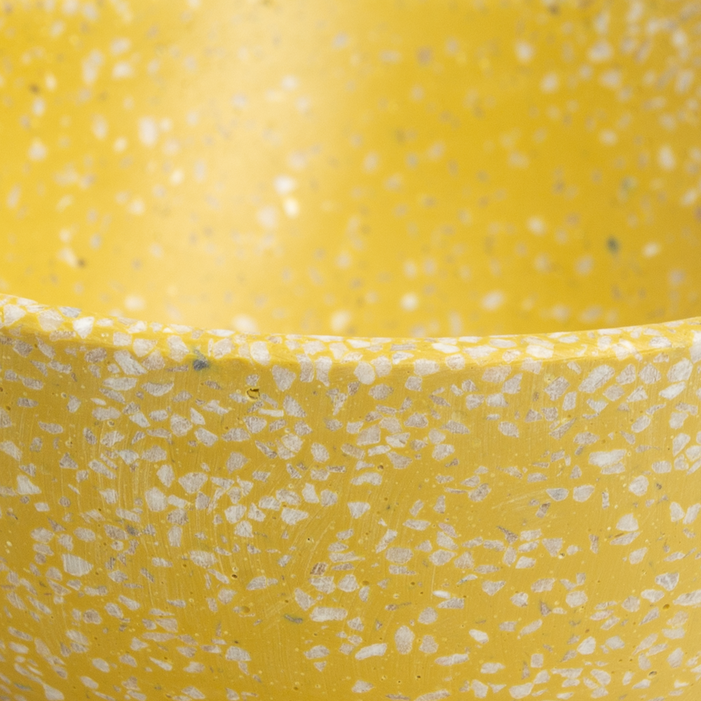 Large Yellow Terrazzo Bowl