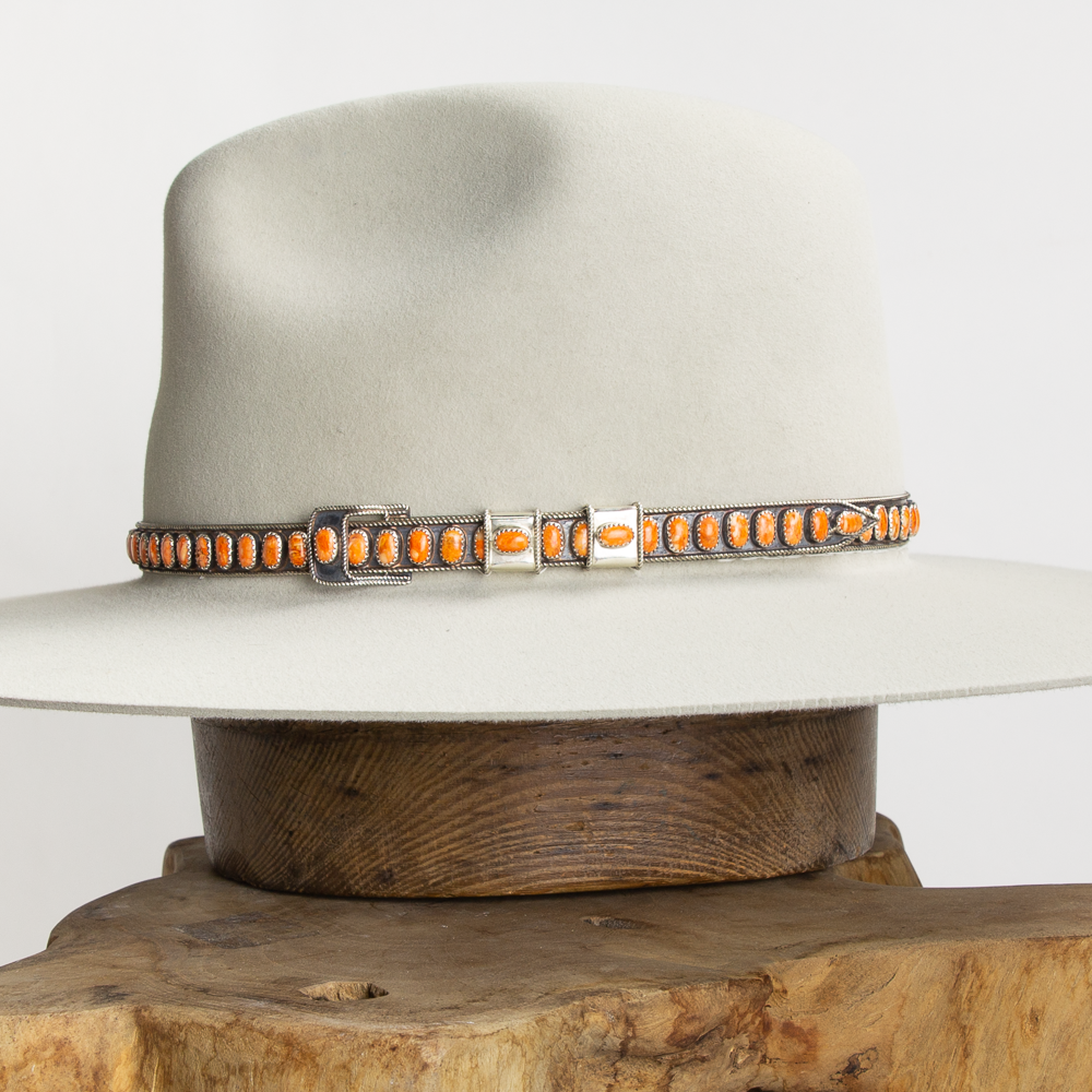 Spiny Oyster Sterling Silver Hat Band