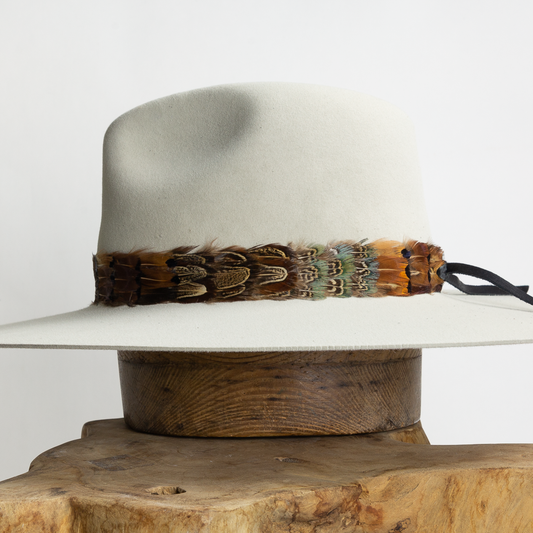 Feather Hat Band - Brown Reeves