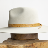 Ostrich Leather Tie Hat Band - Mustard