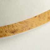 Ostrich Leather Tie Hat Band - Mustard