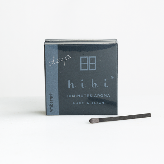 Hibi Incense 8 Match Box - Ambergris