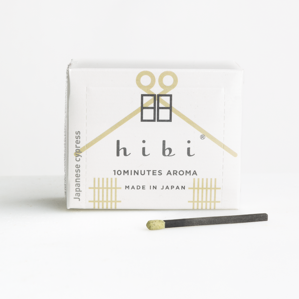 Hibi Incense 30 Match Box - Japanese Cypress