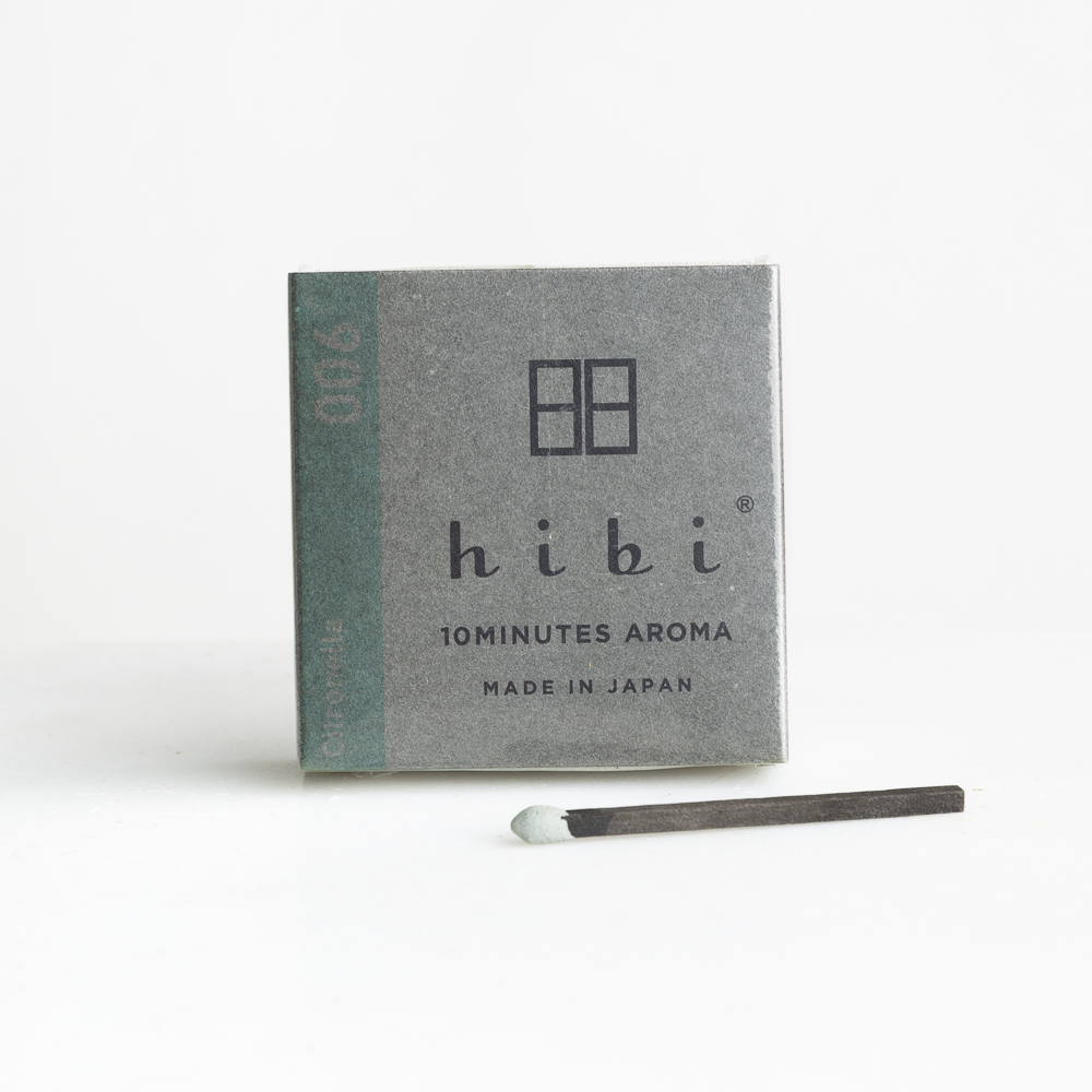 Hibi Incense 8 Match Box - Citronella