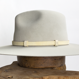 Leather Hat Band - Beige Cream Saddle