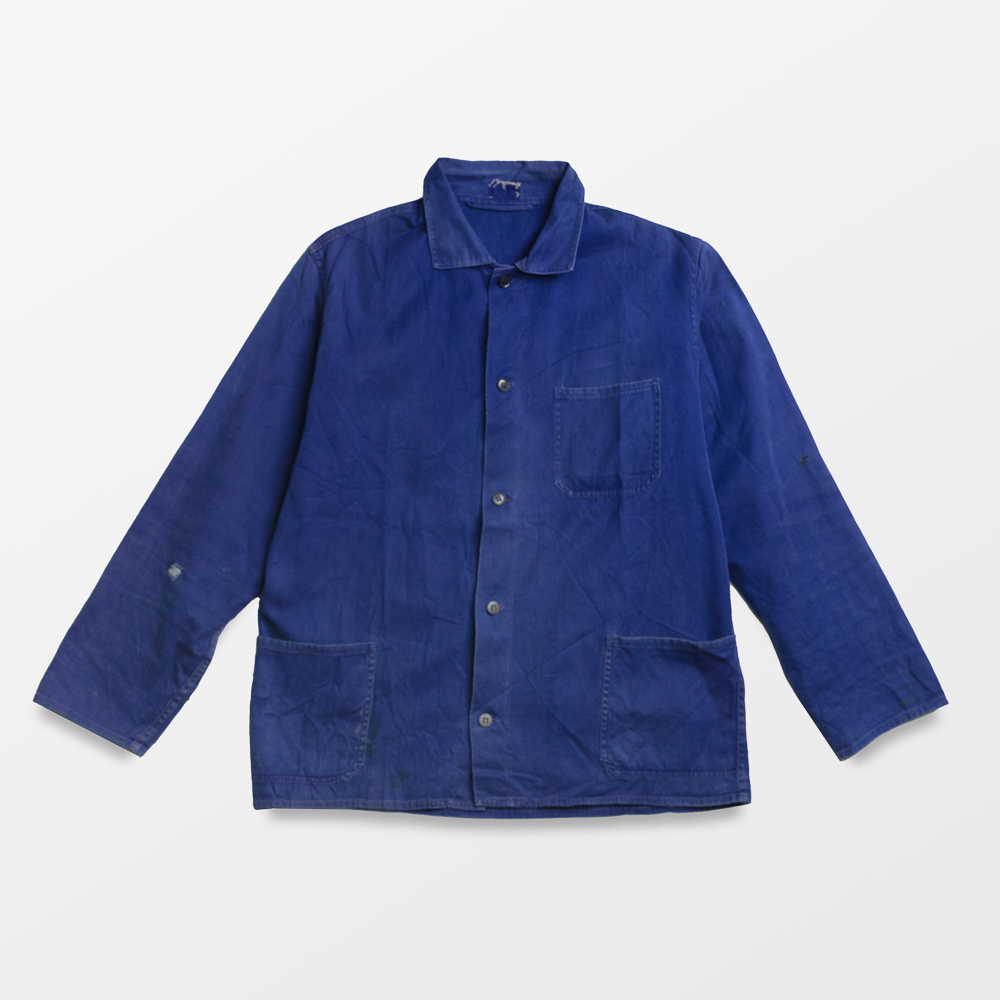 Kyoto Vintage Cotton Work Jacket in Indigo #1