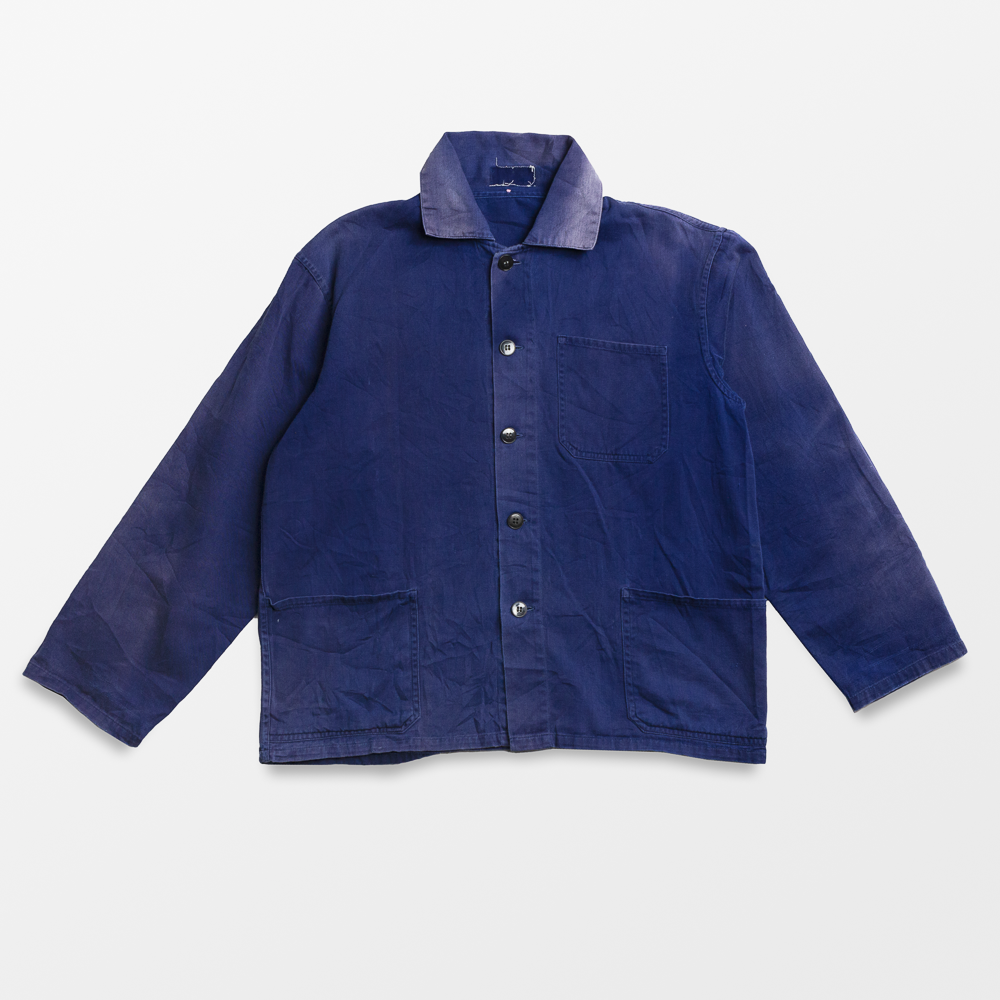 Kyoto Vintage Cotton Work Jacket in Indigo #2