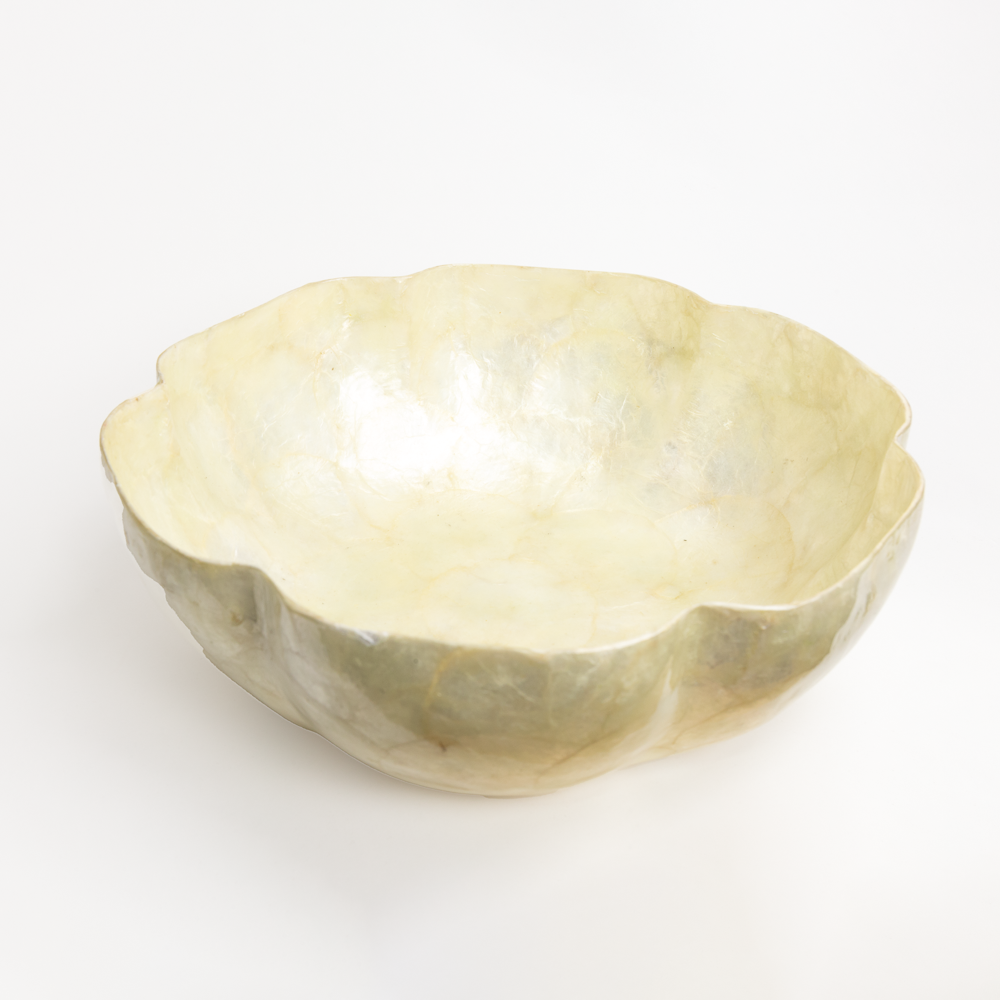 Scalloped Mother of Pearl Bowl